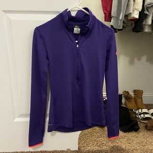 purple nike quarter zip